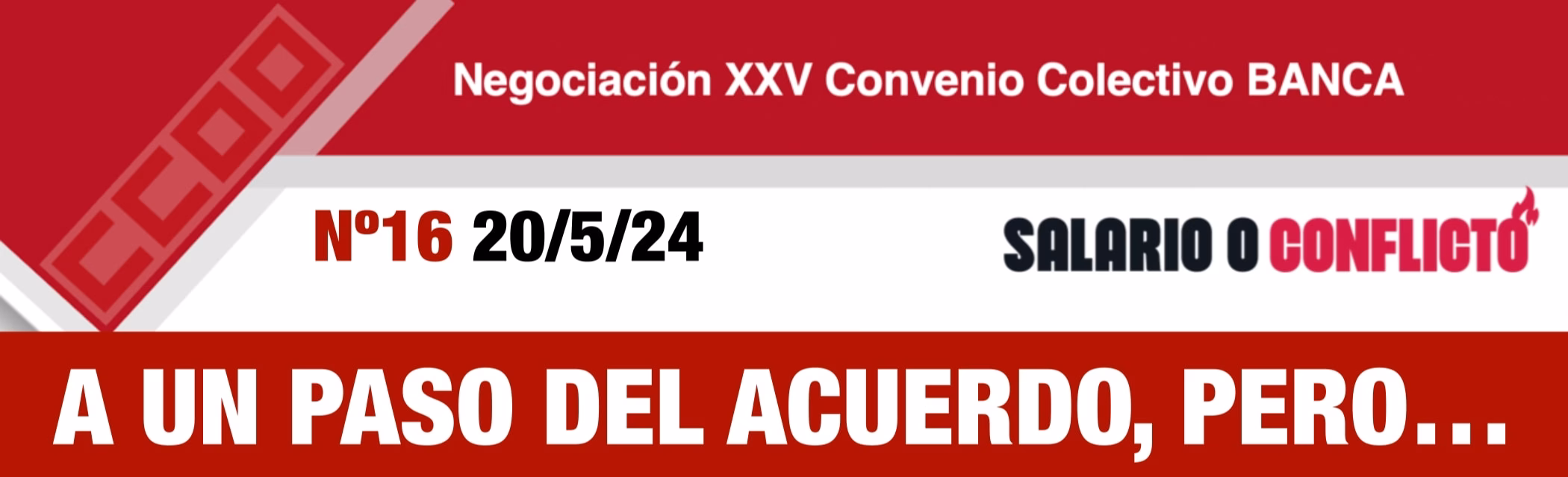 A un paso del acuerdo, pero…