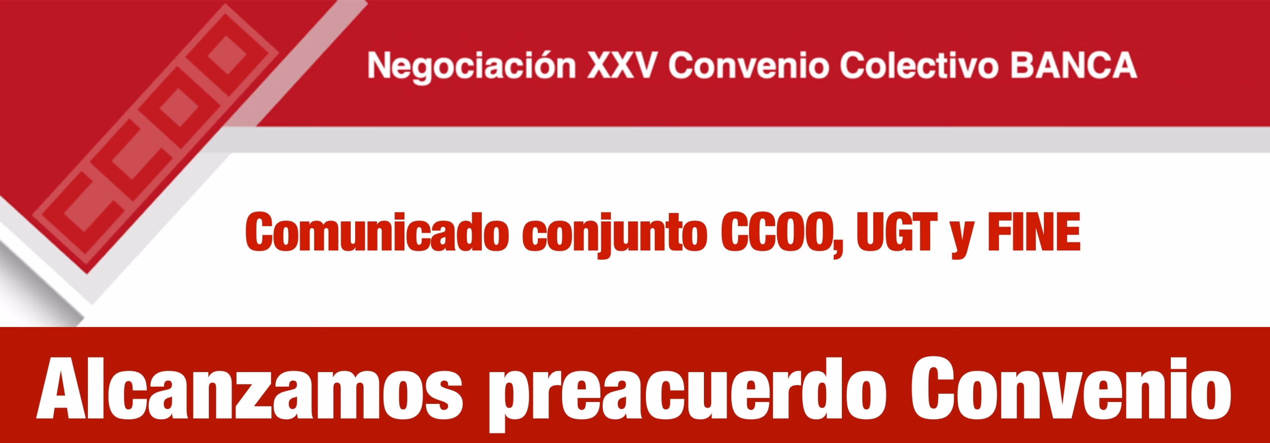 Preacuerdo Convenio Colectivo de Banca