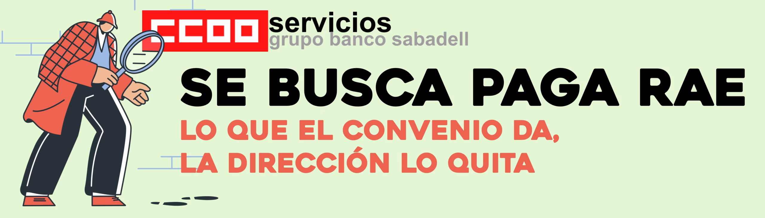 Se busca paga RAE